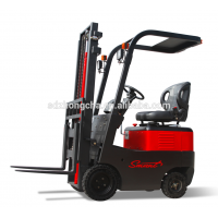 AC/DC motor electric forklift with 750kg capacity, mini battery forklift used in warehouse