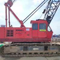 USED GOOD WORKING  JAPAN HITACHI  KH180-3  50TON CRAWLER CRANE